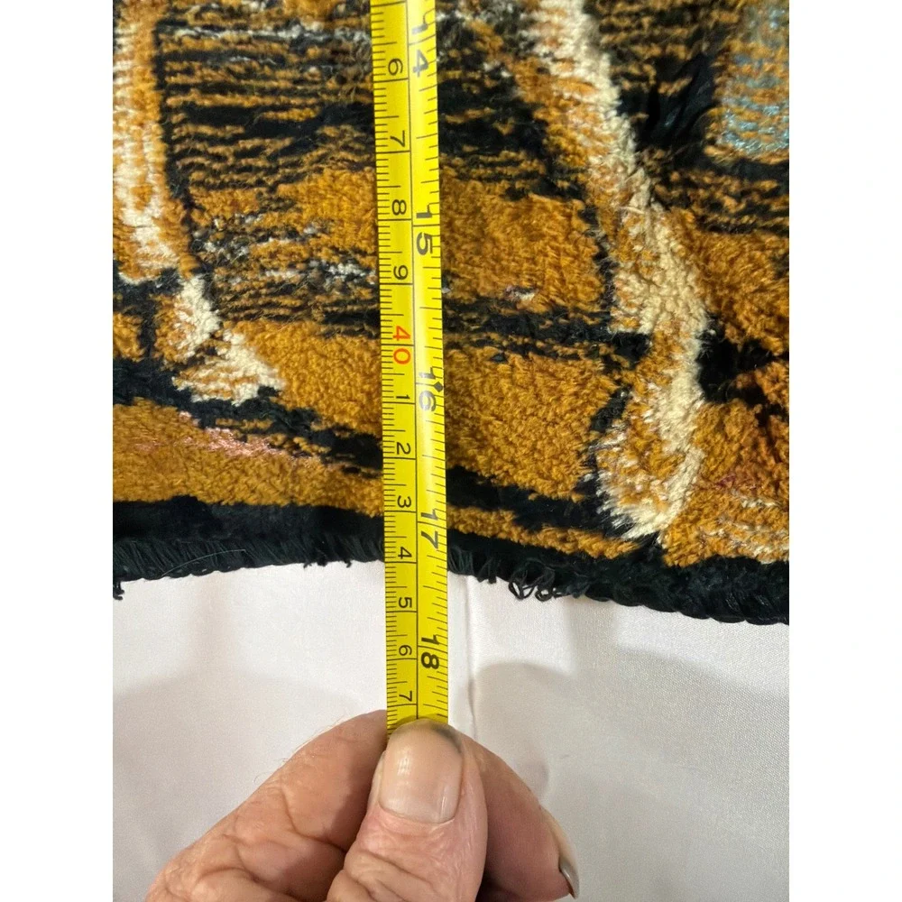 Vintage Spanish Courtyard Velvet Tapestry 17.5